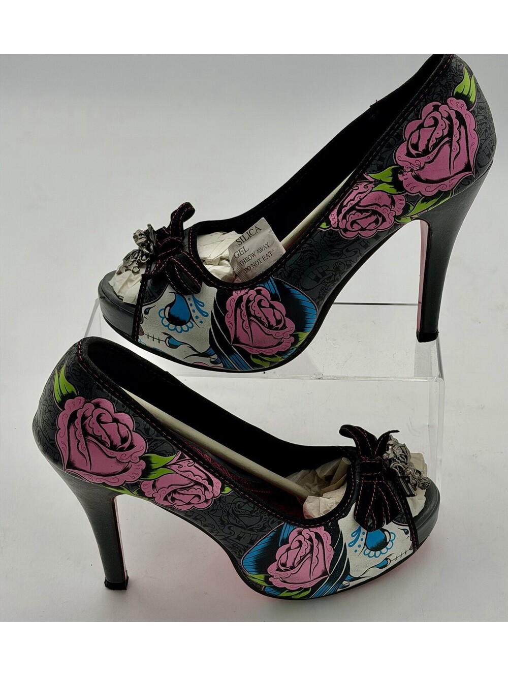 Iron Fist women’s Size 8 Sugar Witch peep Toe Platform Shoes Free Shipping